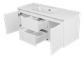 Тумба с раковиной Brevita Wine 120 подвесная (белая) УТ000026924