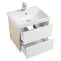 Тумба СКАНДИ 70, белая, дуб верона (под раковину АДРИАНА 70) 1A251801SDB20