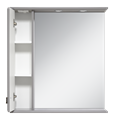 Лувр - 65 Зеркало с 1 шкафчиком, лев., серое П-Лвр03065-1504Л