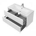 Тумба РИМИНИ 100 new,бел.гл.(под раковину АЙРИС 100,АЙРИС М 100, ПРЕМЬЕР М 100, БРУК 100) 1A232801RN010