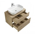 Тумба ЛИБЕРТИ 75, 2 ящ., подвесная, дуб эльвезия (под раковину ЭЛИНА 75, MILA 35, MILA 40, ОДРИ 42) 1A279501LYC70