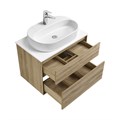 Тумба ЛИБЕРТИ 75, 2 ящ., подвесная, дуб эльвезия (под раковину ЭЛИНА 75, MILA 35, MILA 40, ОДРИ 42) 1A279501LYC70