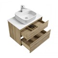 Тумба ЛИБЕРТИ 75, 2 ящ., подвесная, дуб эльвезия (под раковину ЭЛИНА 75, MILA 35, MILA 40, ОДРИ 42) 1A279501LYC70