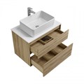 Тумба ЛИБЕРТИ 75, 2 ящ., подвесная, дуб эльвезия (под раковину ЭЛИНА 75, MILA 35, MILA 40, ОДРИ 42) 1A279501LYC70
