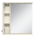 Лувр - 65 Зеркало со шкафчиком, лев., слоновая кость П-Лвр03065-1014Л
