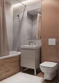 Тумба Юнит 55 капучино, Раковина Адриана 55 1A288201UN4A0