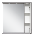 Лувр - 75 Зеркало с 1 шкафчиком, прав., серое П-Лвр03075-1504П