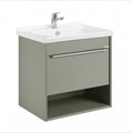 Тумба под раковину AQUATON Хоуп 60, 1 ящик, хаки 1A287201HP9D0 - фото 141764