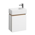 Тумба с раковиной AQUATON Эклипс М левая + Эрис 46 1A1728K1EK49L - фото 142468