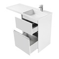 Тумба с раковиной AQUATON Лондри 60 + Лондри 120 правая 1A2359K0LH010