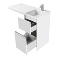 Тумба с раковиной AQUATON Лондри 40 + Лондри 105 правая 1A2360K0LH010