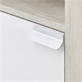 Шкаф ФЛАЙ 35, подвесной, одностворчатый, левый, белый, дуб крафт 1A237903FAX1L