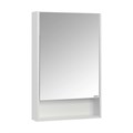 Зеркальный шкаф СКАНДИ 55, подвесной, белый 1A252102SD010