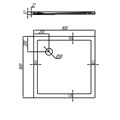 Душевой поддон AQUATON Калифорния 80х80 1A713836CA010