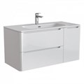 Тумба с раковиной IDDIS Edifice 100 подвесная белая (EDI10W1i95K) EDI10W1i95K - фото 146429