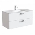 Тумба с раковиной IDDIS Brick 100 подвесная белая (BRI10W1i95K) BRI10W1i95K - фото 146449