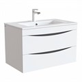 Тумба с раковиной IDDIS Cloud 80 подвесная белая (CLO80W0i95K) CLO80W0i95K - фото 146475