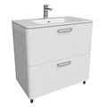 Тумба с раковиной Iddis  Brick белая,  80 см (BRI80WFi95K) BRI80WFi95K - фото 146701