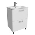 Тумба с раковиной Iddis  Brick белая,  60 см (BRI60WFi95K) BRI60WFi95K - фото 146702