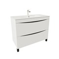 Тумба с раковиной Iddis  Cloud белая,  100 см (CLO10WFi95K) CLO10WFi95K - фото 146703