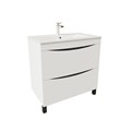 Тумба с раковиной Iddis  Cloud белая,  80 см (CLO80WFi95K) CLO80WFi95K - фото 146705