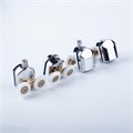 Ролики IDDIS 2 верхних, 2 нижних двойные, D=23 мм хром, стекло 5-6 мм (966D23C6DZ) 966D23C6DZ - фото 146939