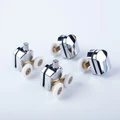 Ролики IDDIS 2 верхних, 2 нижних двойные, D=23 мм хром, стекло 4 мм (966D23C4DZ) 966D23C4DZ