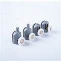 Ролики IDDIS 2 верхних, 2 нижних одинарные, D=23 мм серый, стекло 5-6 мм (966S23GR6DZ) 966S23GR6DZ - фото 146941