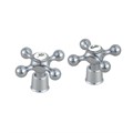 Маховик IDDIS для смесителя 8x20 крест хром, комплект 2 шт (991KR201SM) 991KR201SM - фото 146952