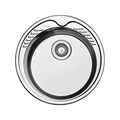 Мойка врезного монтажа с сифоном IDDIS Suno S, нерж. сталь, шелк, D510 (SUN51S0i77S) SUN51S0i77S - фото 147219