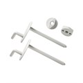 Комплект крепления сиденья IDDIS Optima Home 2 крючка смещенные пластик (937EC201SK) 937EC201SK - фото 147225