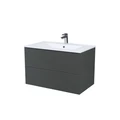 Тумба с умывальником подвесная IDDIS Bild 80 см, темно-серый (BIL80G0i95K) BIL80G0i95K