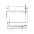 Полка двухъярусная прямая Milardo Grid проволока стальная, хром (GRICS2CM44) GRICS2CM44