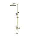 Душевая система IDDIS Duna с тропическим душем, изливом и термостатом, матовое золото (DUNMGSTi06) DUNMGSTi06