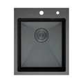 Кухонная мойка D&K нержавеющая сталь графит (DKS415006) DKS415006