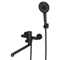 Смеситель для ванны с длинным поворотным изливом RUSH Melos (SUS1101-51Black) SUS1101-51Black
