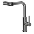 Смеситель для кухни с выдвижной лейкой RUSH Tinos (TI3732-18Grey) TI3732-18Grey - фото 148346