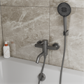 Смеситель для ванны с коротким изливом RUSH Melos (SUS1101-44Grey) SUS1101-44Grey