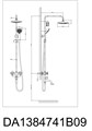 Душевая система DK Hessen Goethe (DA1384741E09) DA1384741E09