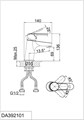 Смеситель для раковины DK Rhein Marx (DA1392101) DA1392101