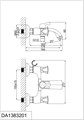 Смеситель для ванны DK Hessen Grimm (DA1383201) DA1383201