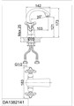 Смеситель для раковины DK Hessen Goethe (DA1382141) DA1382141