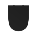 Унитаз подвесной безободковый D&K Matrix DT1396025, 490*370*360мм, сиденье микролифт, черный DT1396025