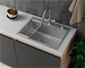 Кухонная мойка D&K нержавеющая сталь сатин (DKS604504) DKS604504