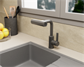 Смеситель для кухни с поворотной лейкой RUSH Tinos (TI3732-17Grey) TI3732-17Grey