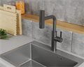 Смеситель для кухни с выдвижной лейкой RUSH Tinos (TI3732-18Grey) TI3732-18Grey
