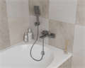 Смеситель для ванны с коротким изливом RUSH Thira (TR3635-44Grey) TR3635-44Grey