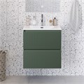 Тумба с раковиной подвесная BelBagno UNO-MINI-600-2C-SO-VO Еловый матовый, раковина белая BB-8099-3-60 12878