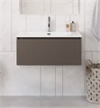 Тумба с раковиной подвесная BelBagno UNO-800-1C-SO-CO Бежевый матовый, раковина белая BB-8099-80 12977 - фото 149926