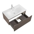 Тумба с раковиной подвесная BelBagno UNO-800-1C-SO-CO Бежевый матовый, раковина белая BB-8099-80 12977